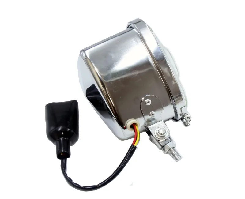 Хромированная винтажная стальная Янтарная мотоциклетная фара треугольная