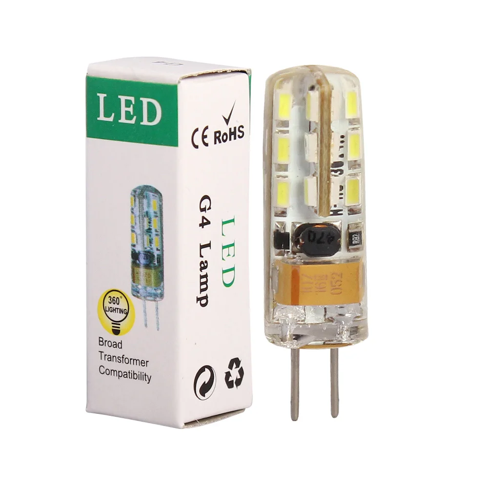 1pcs/lot G4 LED Lighting Bulbs 3W Spotlight Bulb Lamp in crystal lamp AC DC 12V 3014 SMD | Лампы и освещение
