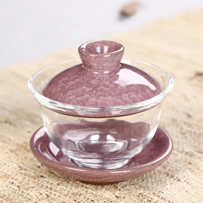 Moylor чайный набор кунг фу стеклянная чаша с кристаллами Gaiwan Celadon ceramicсанкai чашка