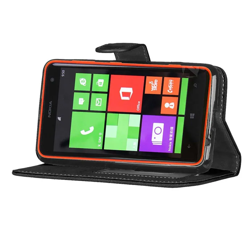 Чехол для Nokia Lumia 625 Роскошный кошелек задняя крышка из искусственной кожи чехол