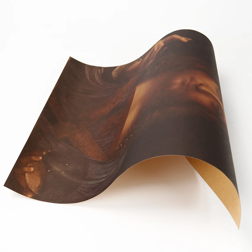 TIE LER Leonardo Da Vinci Спаситель Иисуса Знаменитые Картины маслом крафт-бумага плакат для дома декоративный Ретро наклейки на стену