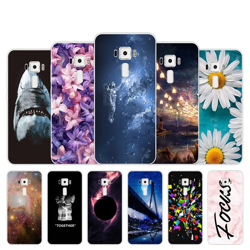Для Asus Zenfone 3 ZE552KL задняя крышка Chrysan дизайн Мягкая Силиконовая накладка мобильный чехол для телефона для Asus Zenfone 3 ZE552KL корпус