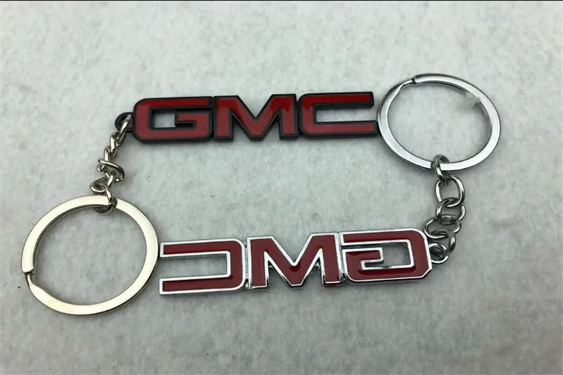 Модный автомобильный модифицированный брелок с 3D буквенным логотипом для GMC Savana, Sierra YUKON, мужская сумка, подвески, кольца подвески, аксессуары