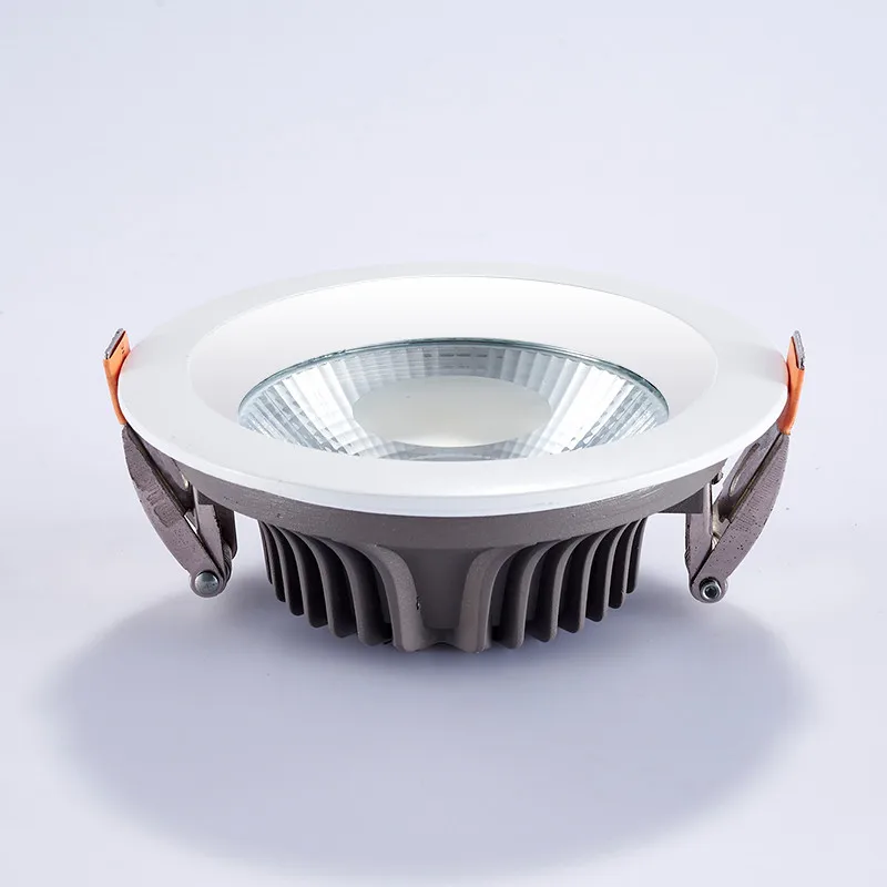 Фото Ultra Bright Round White Shell LED Downlight 10W 15W 20W 30W Aluminum AC85-265V Down Light Ceiling Recessed Spot Лампы и освещение Ultra Bright Round White Shell LED Downlight 10W 15W 20W 30W Aluminum AC85-265V Down Light Ceiling Recessed Spot Лампы и освещение