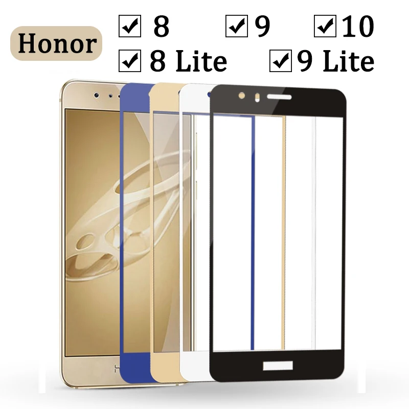Полное покрытие honor 9 lite защитное стекло honor 9 8 10 для huawei 8lite 9 lite защита экрана закаленное стекло honor light