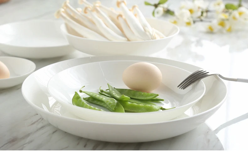 Керамические обеденные тарелки для ресторана фарфоровые супа фарфоровая посуда