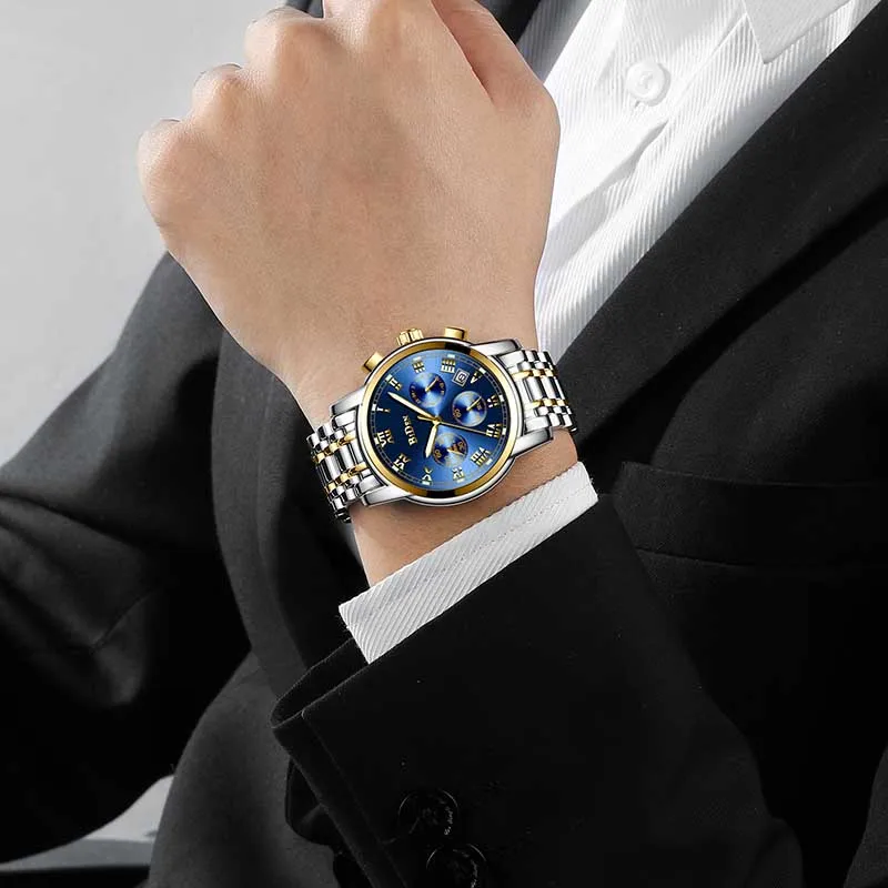 

Watches Men Sports Waterproof Date Analogue Quartz Men's Watches Chronograph Business Watches For Men Relogio Masculino