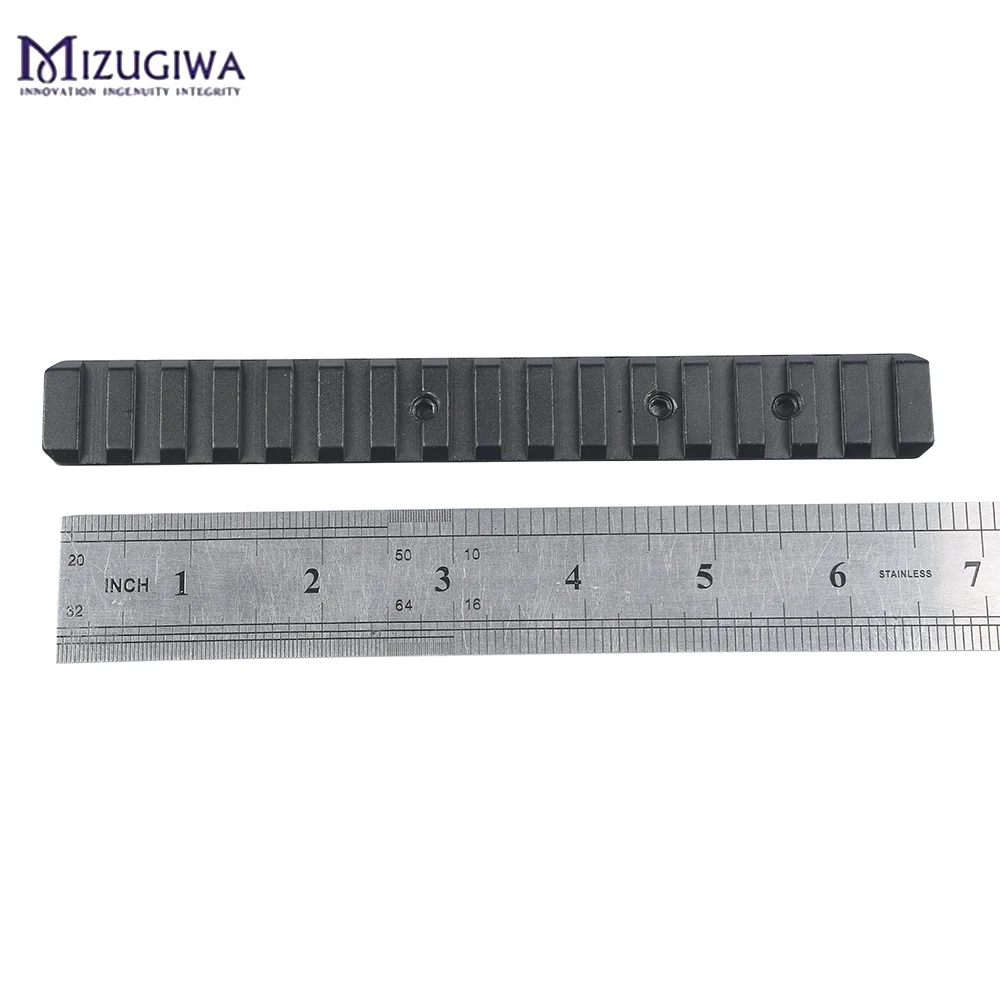 Mizugiwa 1 шт. алюминиевый сплав 16 слотов Picatinny Weaver рельсовое крепление для прицела Mosin
