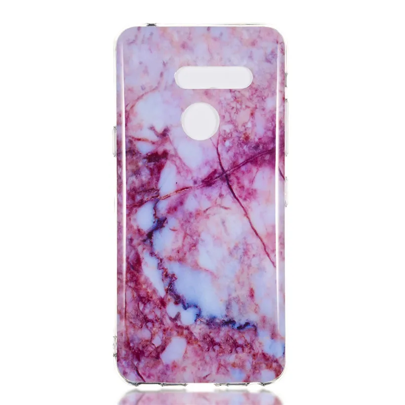 HEMASOLY Case For LG G8 Silicone Luxury Marble Pattern Soft TPU Back Cover |