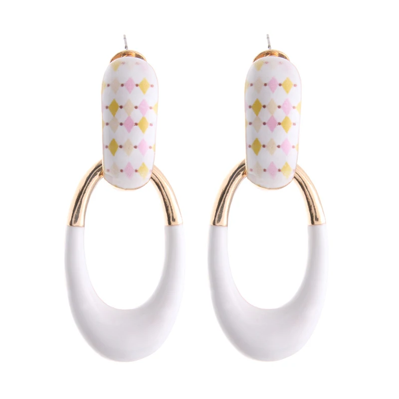 Длинные серьги-капли NeeFu WoFu из цинкового сплава брендовые большие серьги с