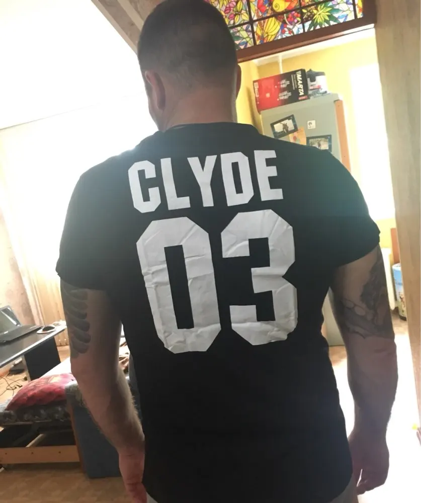 Футболки на тему Дня святого Валентина для мужчин и женщин Бонни 03 CLYDE