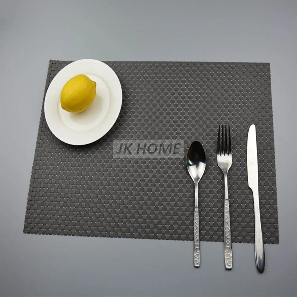 

4Pcs/lot Luxury Dinner Placemats PVC Place Table Mats Best Gold Silver Tableware Dinnerware Kitchen Table Pads Tools