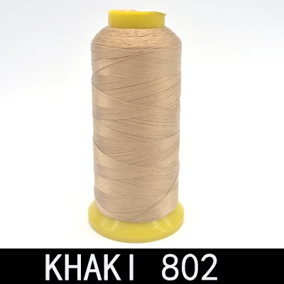 Khaki 802 Бренд высокого качества 800 м 300D/3 высокопрочная нить для швейной машины тонкие кожаные шторы из парусины аксессуары для одежды DIY - Color: Khaki 802