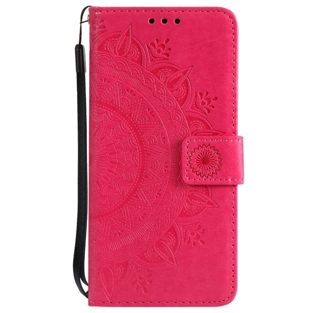 Чехол-книжка zeallion для самсунга S3 S4 S5 mini S6 S7 Edge S8 S9 Plus из тисненой кожи с цветком и