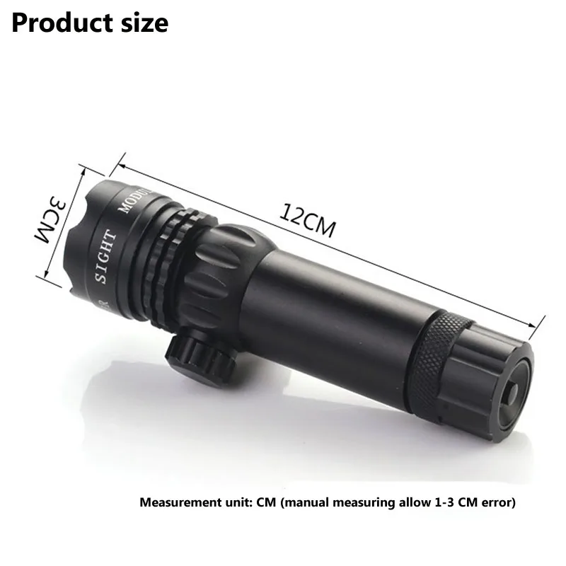 Лазерный прицел зеленый и красный в горошек Тактический лазерный алюминиевый