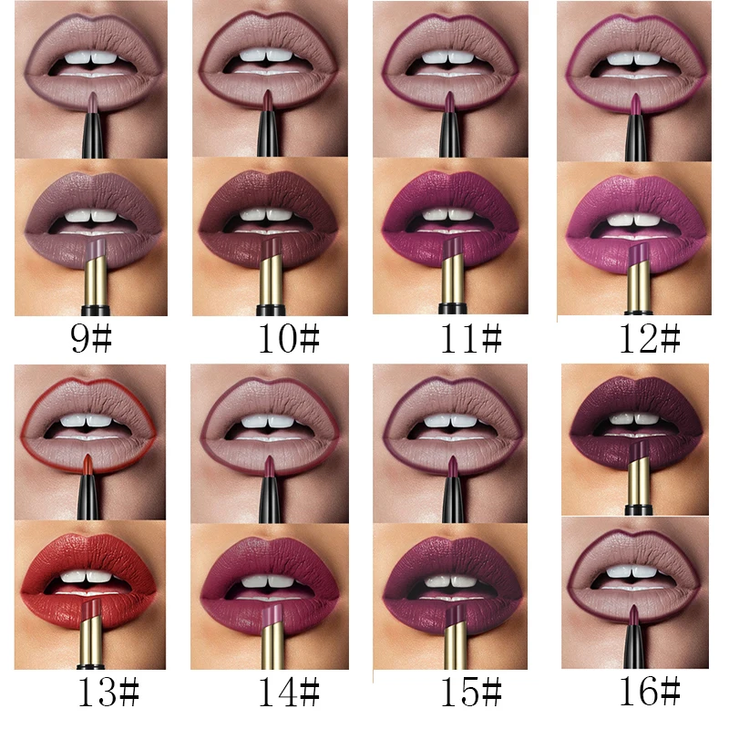 Бренд pudaier матовая помада Wateproof двухсторонняя Long Lasting Lipstick Косметика нюдовая