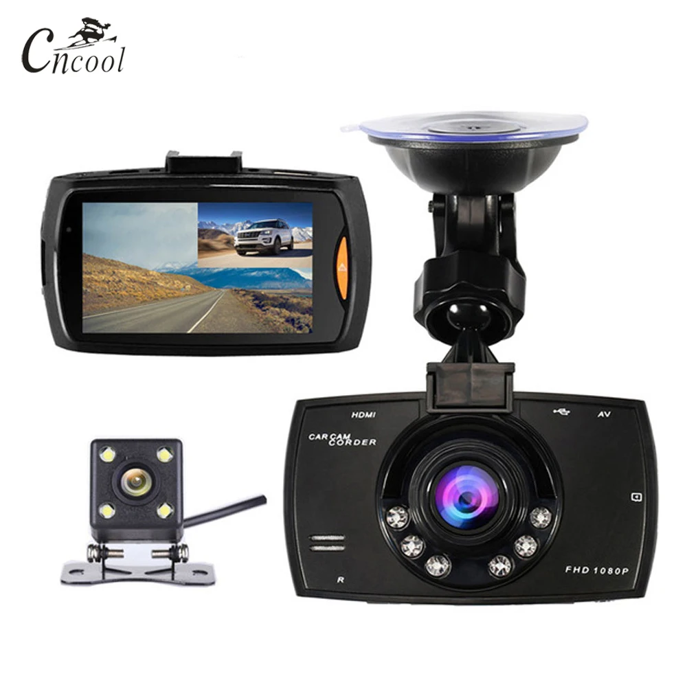 Cncool G30 Автомобильная камера с двойным DVR видео Регистраторы Full HD 1080 P Dash Cam