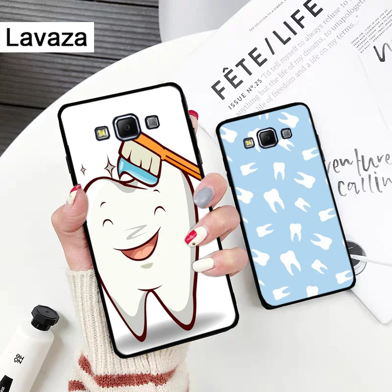 Стоматолог Зубной увенчанный зуб силиконовый чехол для Samsung A2 Core A3 A5 A6 плюс A7 A8 A9 A10
