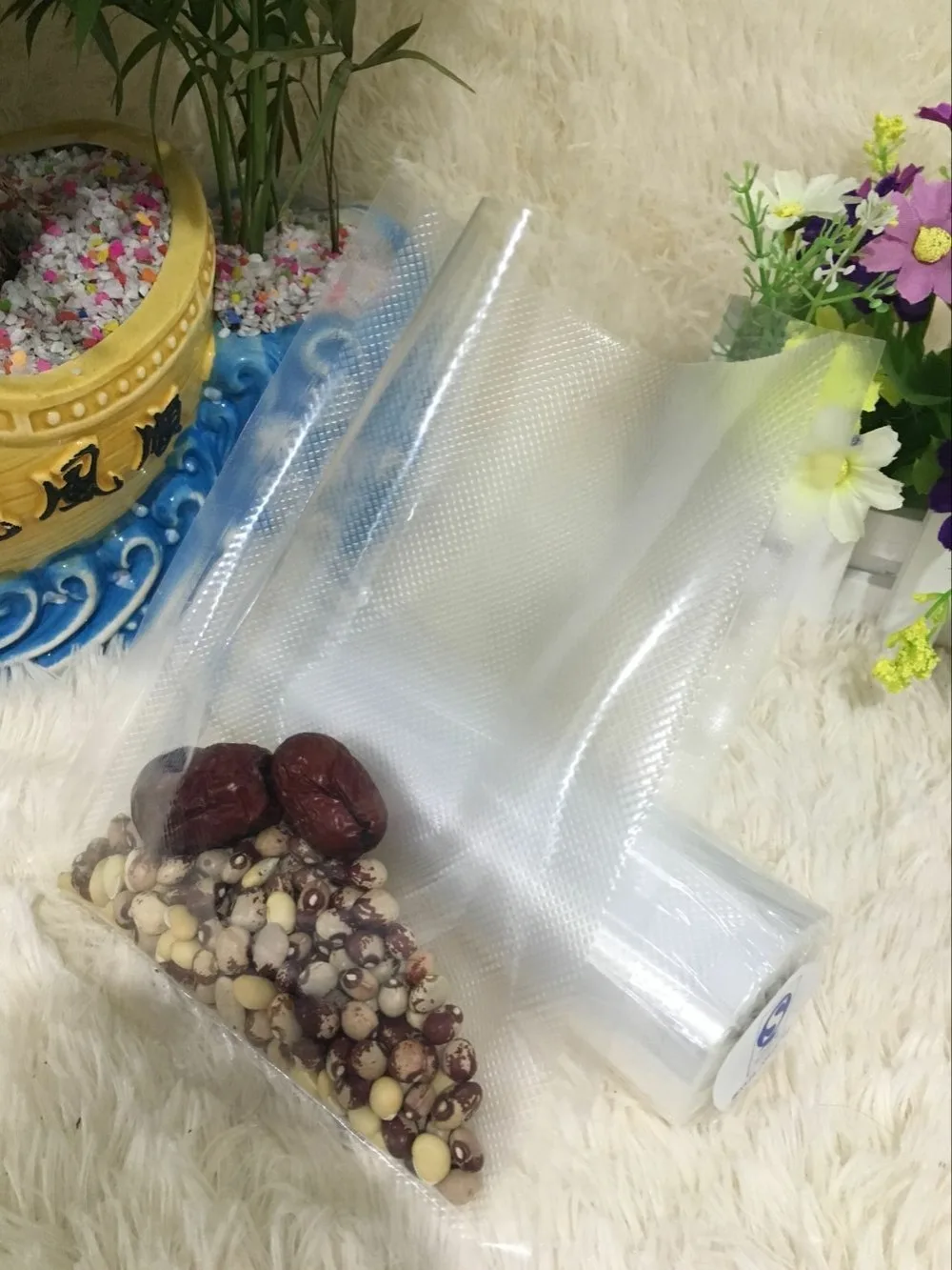 BPA бесплатно 5 рулонов/лот кухонные вакуумные пакеты для хранения продуктов для вакуумного упаковщика 28 см* 500 см