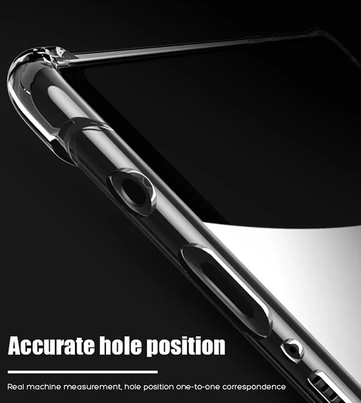 Анти-шок чехол с "воздушной подушкой" для samsung Galaxy Note 10 Pro A70 A80 A90 A60 A50 A40 A30 A20 A10 M40 M30 M20 M10 прозрачной крышкой