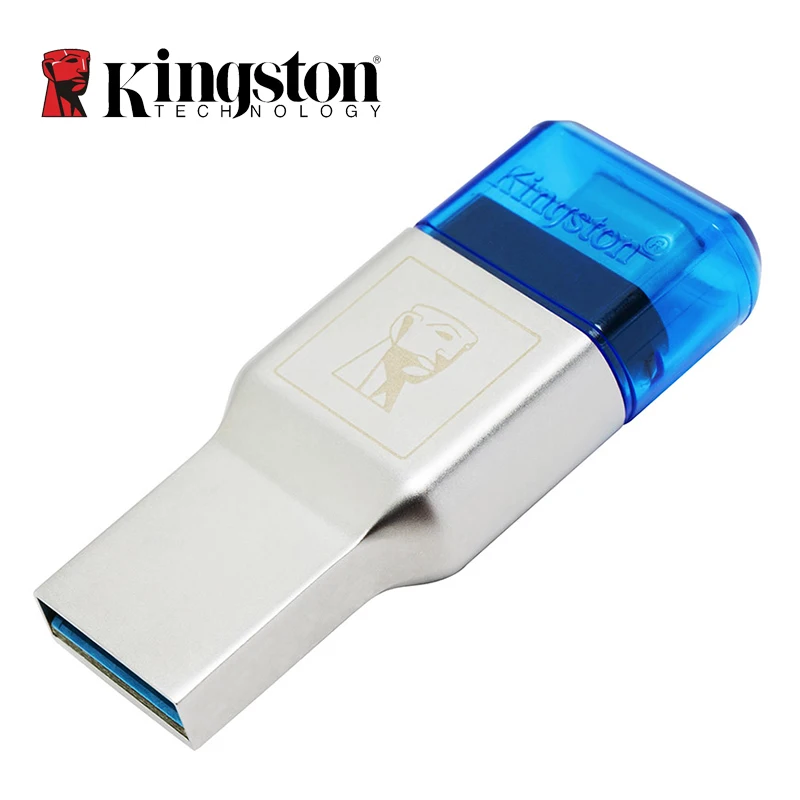 Kingston Micro SD кард-ридер с USB 3,0 тип-c тип-a двойной интерфейс microSD/microSDHC/microSDXC UHS-I карта USB 3,1 адаптер