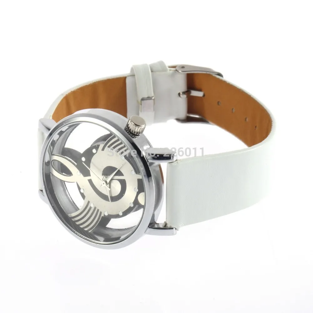 OUTAD модная полая Нотная запись часы с узором Wo мужские s Мужские кварцевые из