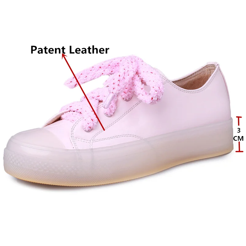 FEDONAS Fashion Brand Flats Heels Shoes Round Toe Patent Leather Lace Up Spring Autumn Casual Woman Ladies | Обувь