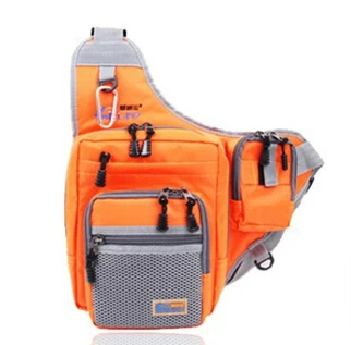 Orange Ilure Водонепроницаемая многофункциональная 32*39*12 см холщовая Наплечная Сумка для рыбалки, ловли карпа, приманки, рыболовные снасти, рулон зеленый/оранжевый/blac - Цвет: Orange