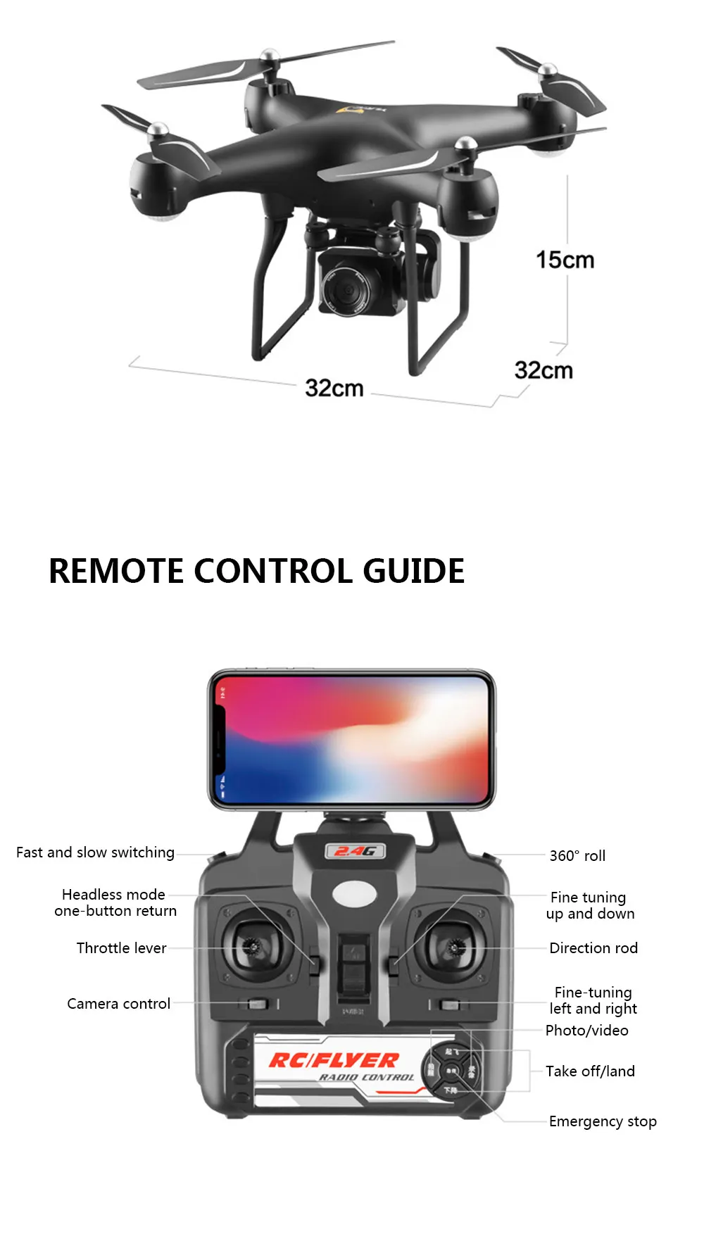 Дрон 4K S32T вращающаяся камера Квадрокоптер HD аэрофотосъемка давление воздуха парение ключ посадка полета 20 минут RC вертолеты