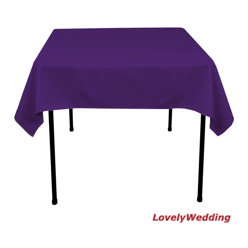 

Free shipping(4pcs/lot)100% visa polyester tablecloth SIZE 57"*57"/cover for table decoration/square wedding table linens
