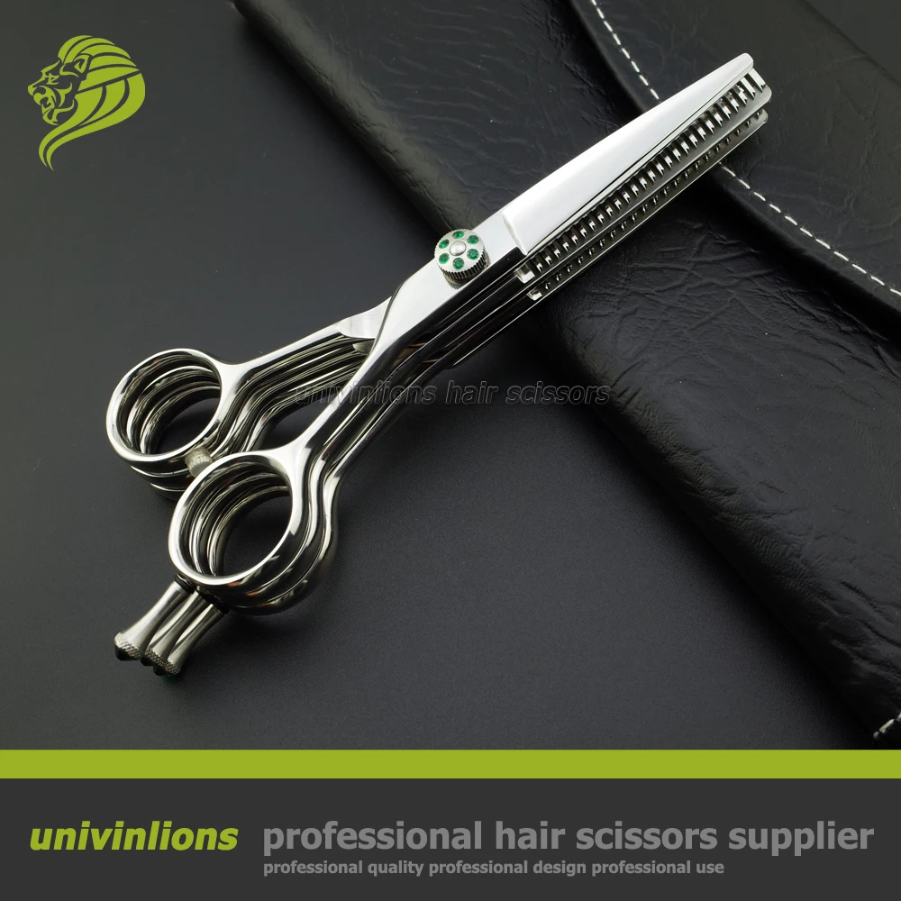 Ножницы Парикмахерские Профессиональные с двойным филировкой 5 дюйма|scissors black and