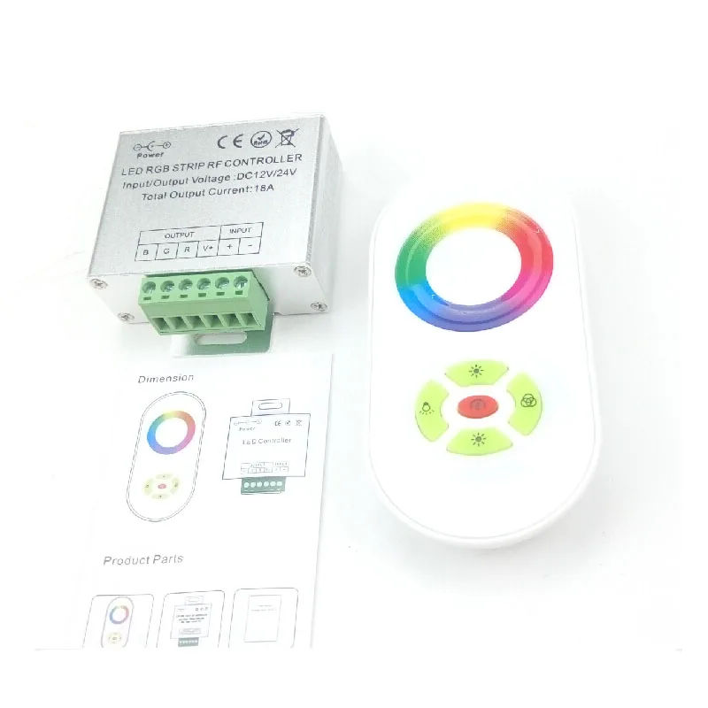 LED контроллер RGB беспроводная сенсорная панель управления 18A 3 канала 12В 24В