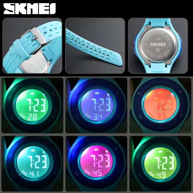 

SKMEI New Kids Sports Style Watches Boys Fashion Children's Digital Electronic Waterproof Wristwatch Gift For Girls Boys montre