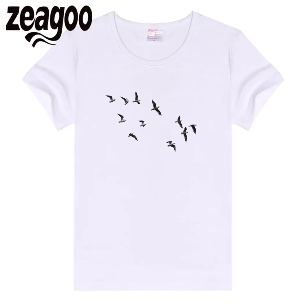 Zeagoo Повседневное Для женщин шеи экипажа Slim Fit мягкий короткий рукав Футболка