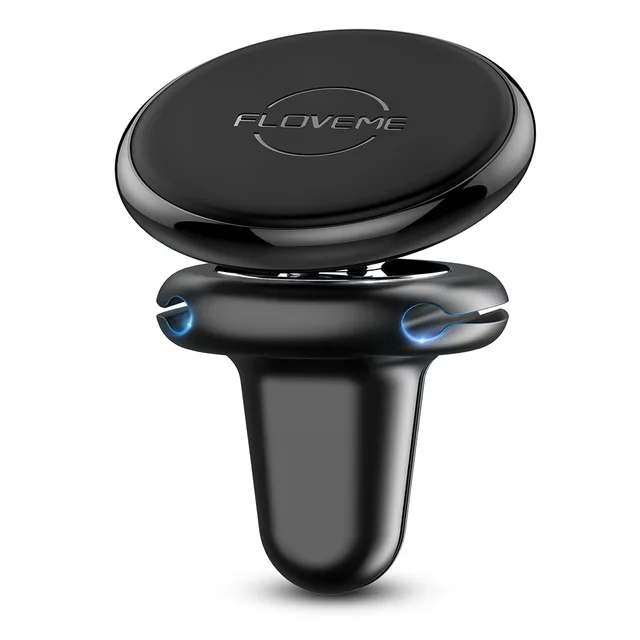 Black 1 FLOVEME магнитный автомобильный держатель для телефона для iPhone XS XR Air Vent Mount Автомобильный держатель для кабелей с зажимом Магнитная подставка для телефона в автомобиле - Цвет: Black 1