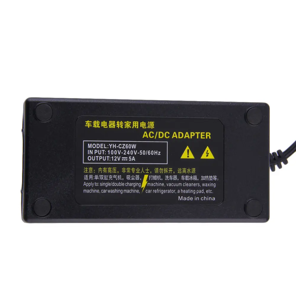 12V 5A 60W автомобильный инвертор для автомобиля адаптер прикуривателя конвертер
