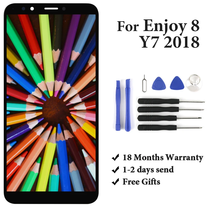 ЖК дисплей с сенсорным экраном в сборе для Nova 2 Lite Y7 2018 замена Pro Enjoy 8 LCD|Экраны