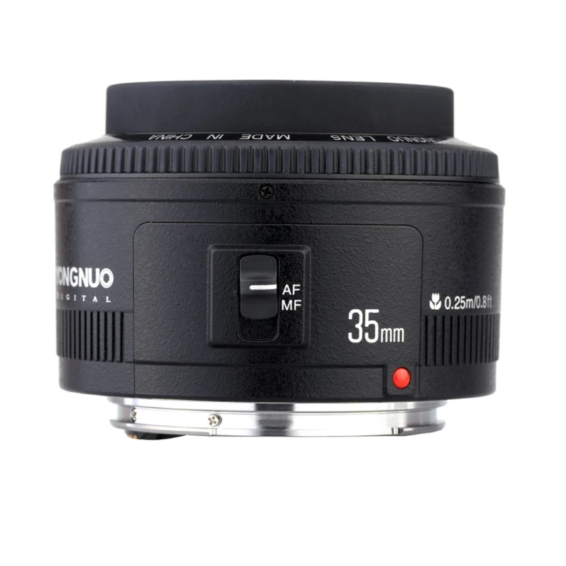 YONGNUO YN35MM F2N 1:2 AF/MF Wide-Angle Fixed/Prime Auto Focus Lens for Nikon DSLR Cameras | Электроника