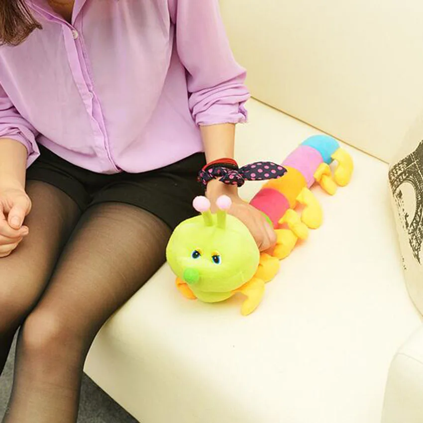 Мягкие животные плюшевая подушка гусеница мягкие игрушки Kawaii плюшевые стежок