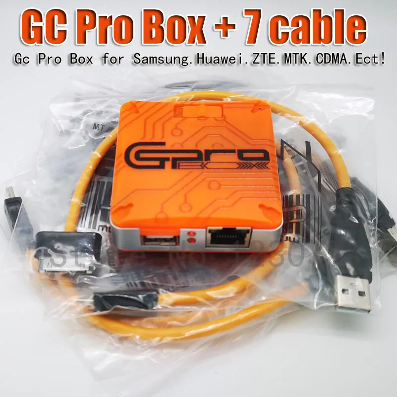 Новинка 2019 Verison GC Pro Box PRO BOX GcPro с 7 кабелями для Samsung ZTE Huawei MTK CDMA и т. Д. Бесплатная