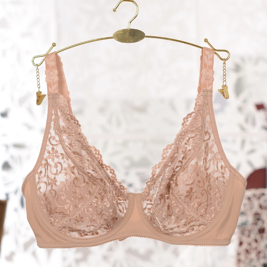 Женский маскарадный бюстгальтер с вышивкой в стиле Виктории ультратонкий