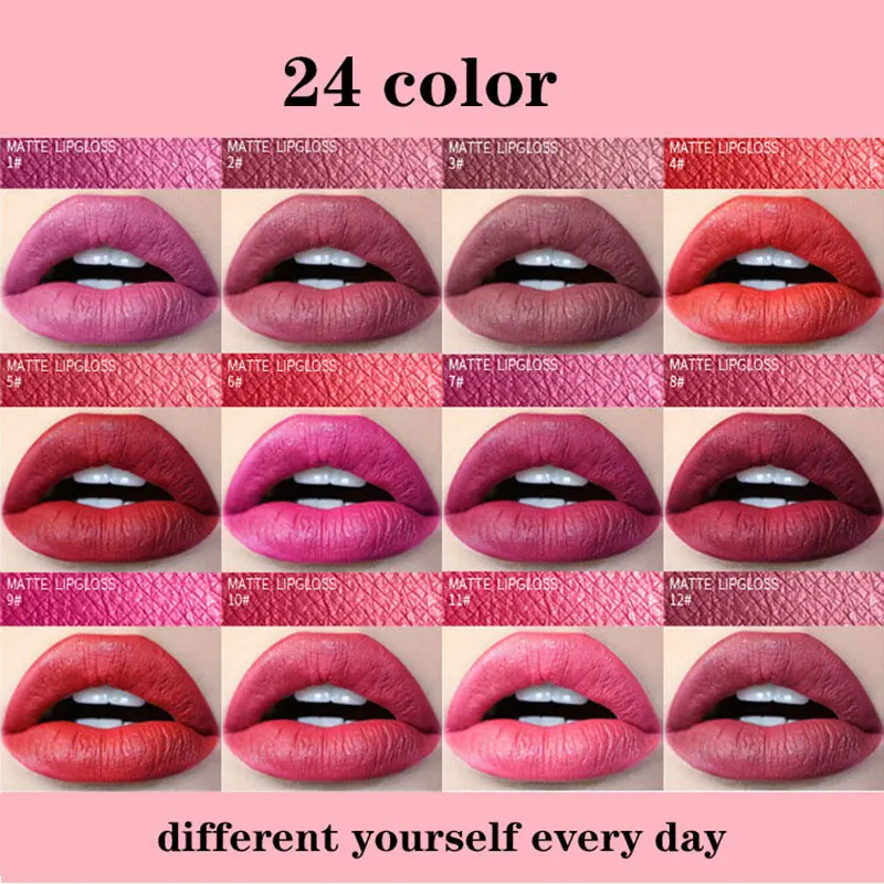 Поцелуй красоты матовый блеск для губ Макияж Долгое увлажняющий