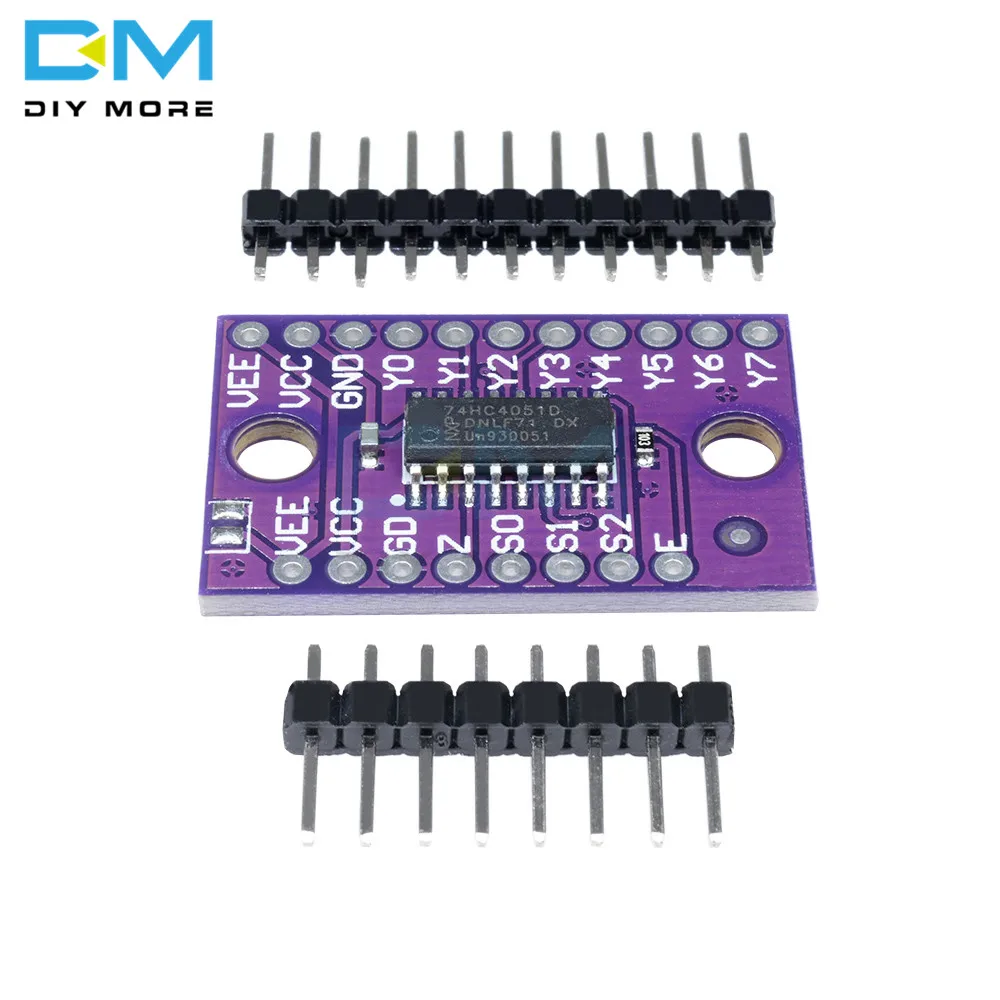 74HC4051 8 канальный 8CH Mux аналоговый мультиплектер демультиплектер модуль платы