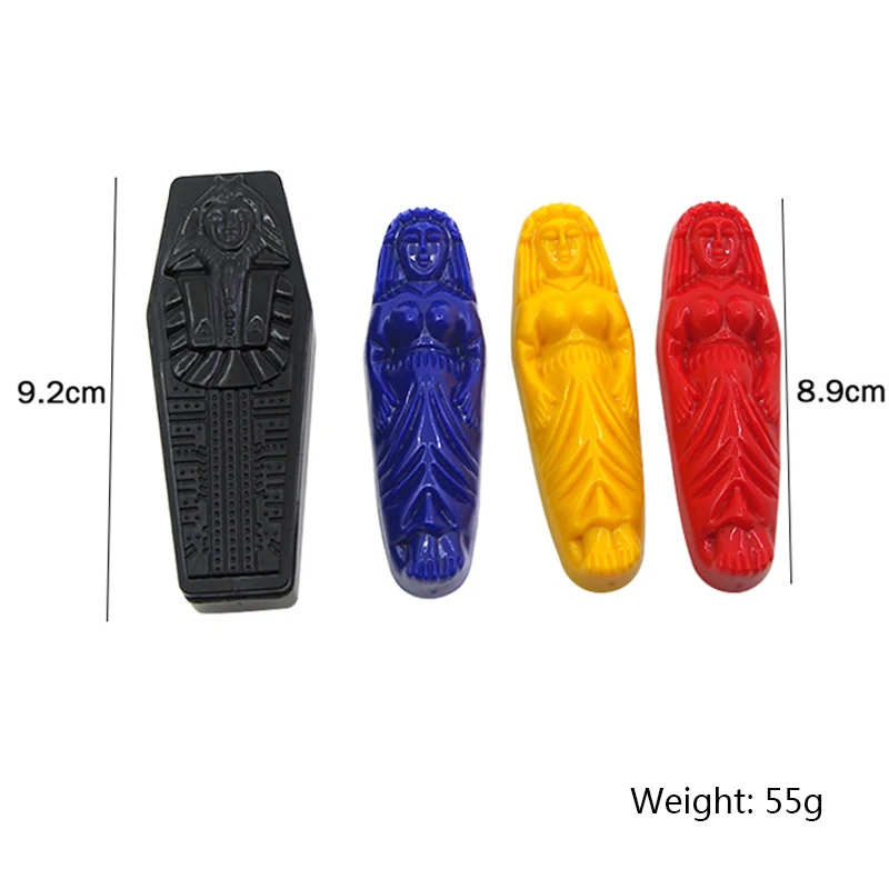 Mummy Magic Tricks Plastic Egyptian Mummy Mystery Box Close Up Magic Props Show Party Magic Toys Accessories Predicate the Color