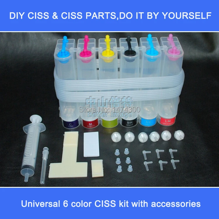 XIMO Универсальный пустый DIY СНС (Система непрерывной подачи чернил) 6c аксессуары|diy