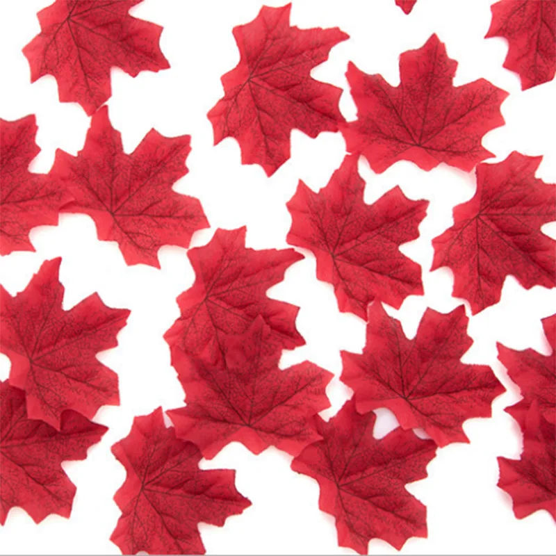 Искусственные кленовые листья искусственные осенние имитация кленовых листьев
