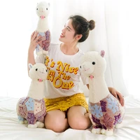 1pc 40 60cm cartoon snowflake alpaca plush doll toy sheep soft stuffed animal plush llama birthday gift for baby kid children