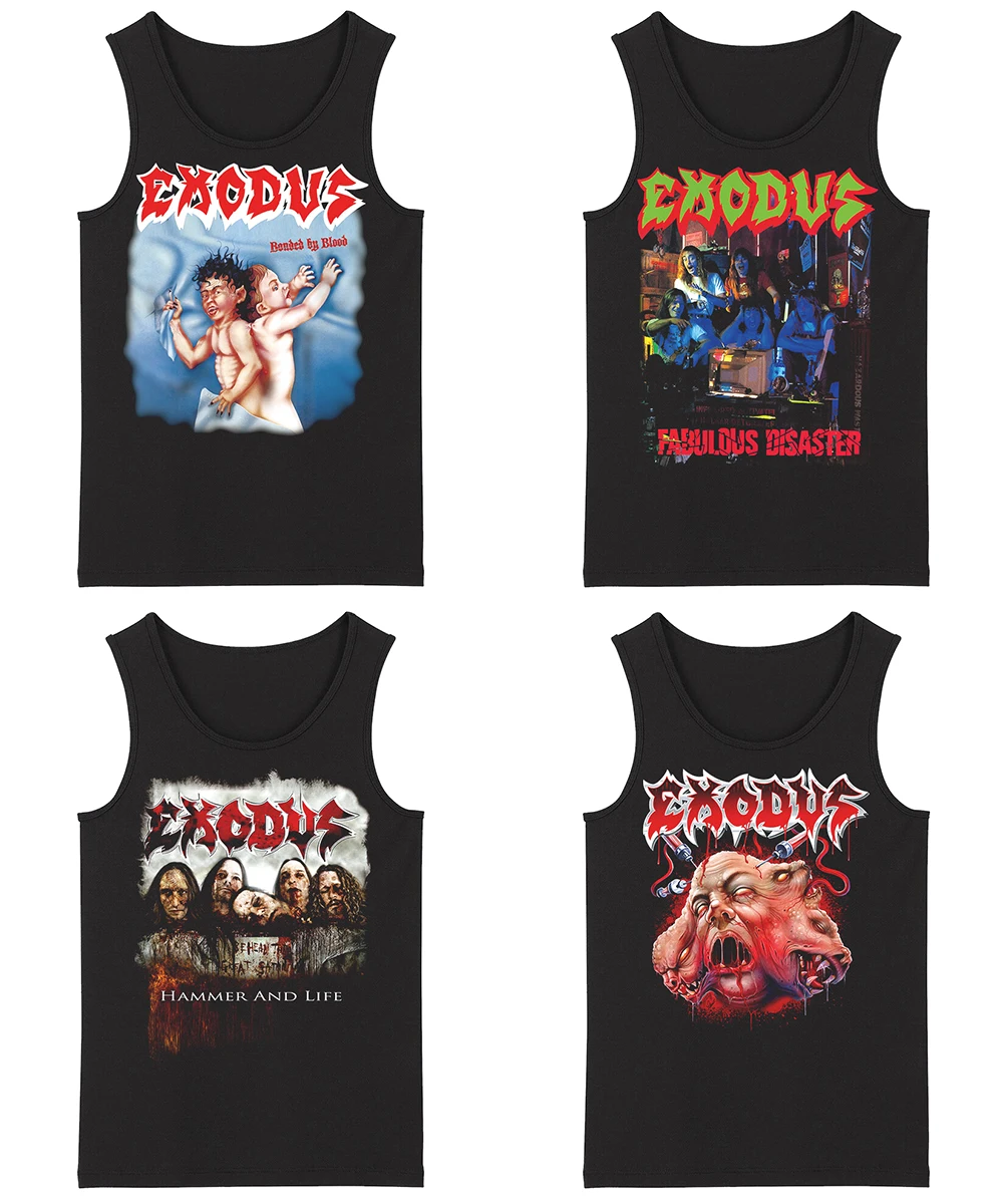 Todhoof Exodus Grindcore HardMetal Deathcore металлические мужские майки Азиатский размер