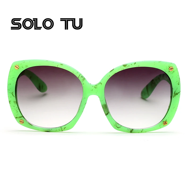 2017 женские негабаритные солнцезащитные очки черные Роскошные ретро большие