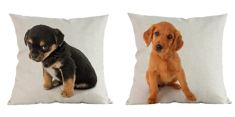 Милый щенок животное порода собак такса корги Померанская овчарка Лабрадор Подушка с изображением бульдога чехол домашний магазин диван наволочка